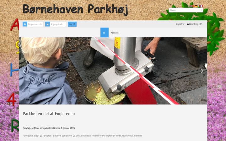 Screenshot of bornehavenparkhoj.dk
