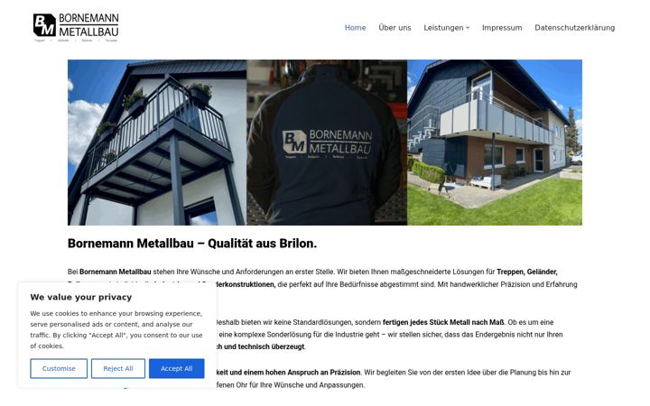 Snímek obrazovky bornemann-metallbau.de