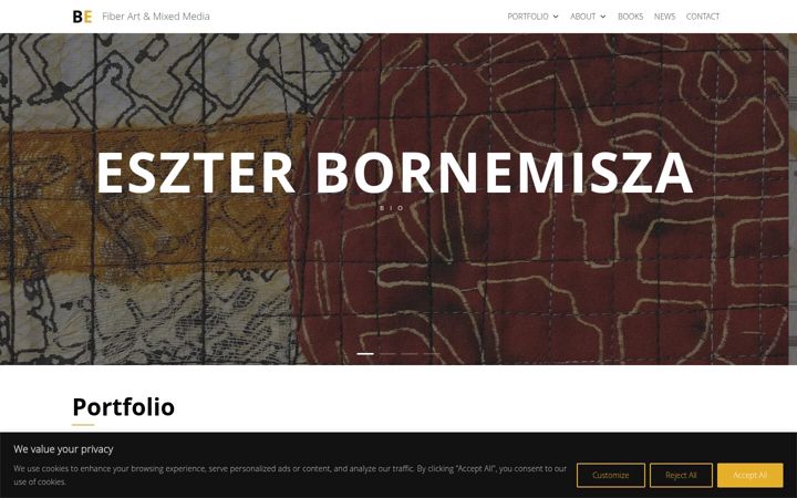 Screenshot of bornemisza.com