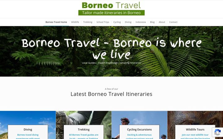 Screenshot of borneo-travel.com