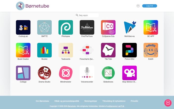 Screenshot of bornetube.dk