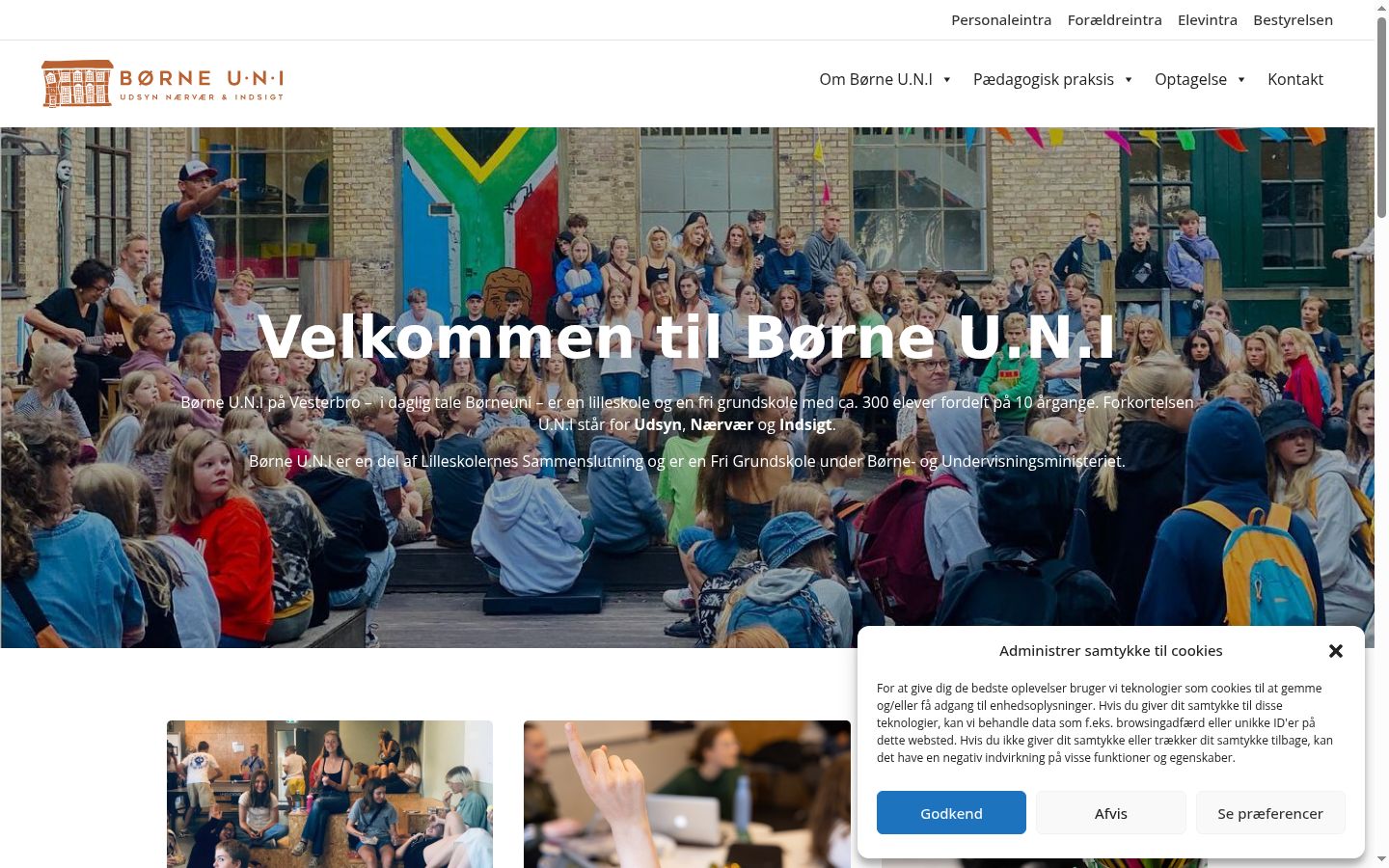 Screenshot des Einwilligungsbanners vor jeglicher Interaktion