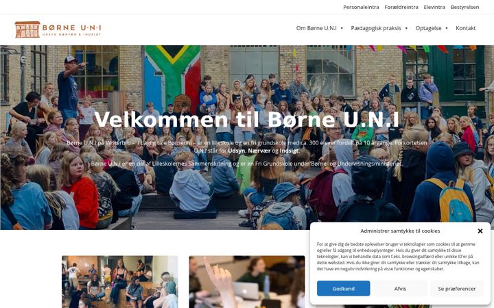 Screenshot of borneuni.dk