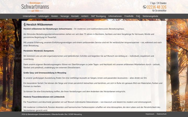 Screenshot of bornheim-bestattungen.de