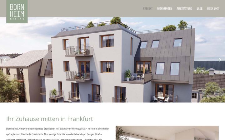 Screenshot of bornheimliving.de