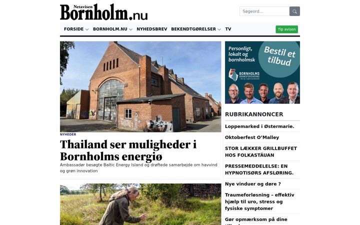 Screenshot of bornholm.nu