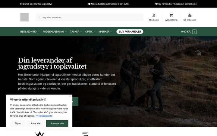 Screenshot of bornhunter.dk