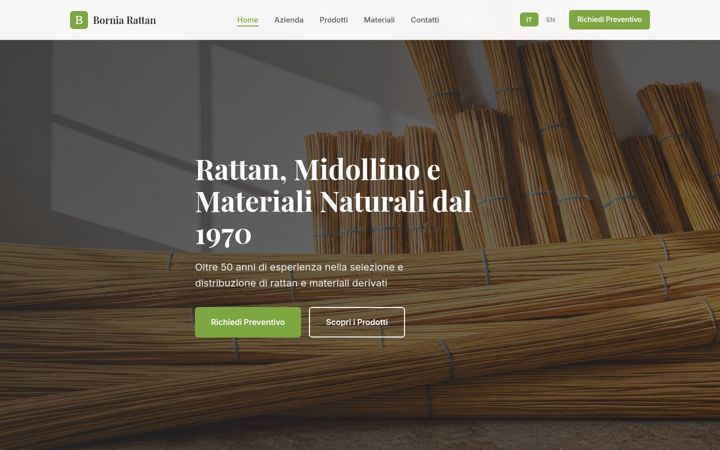 Screenshot of bornia-rattan.it