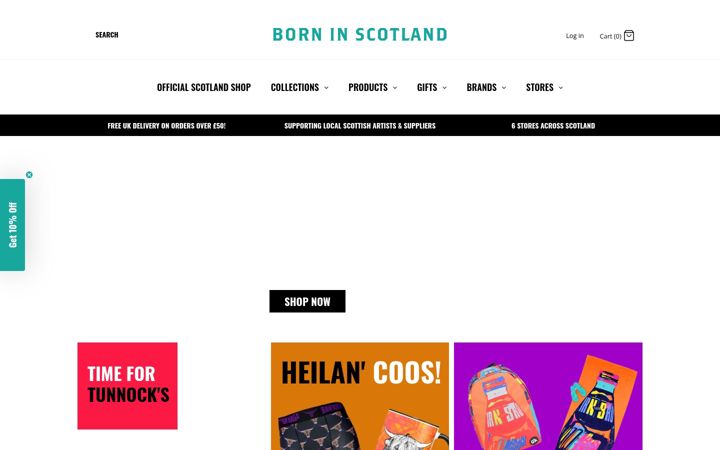 Screenshot of borninscotland.online