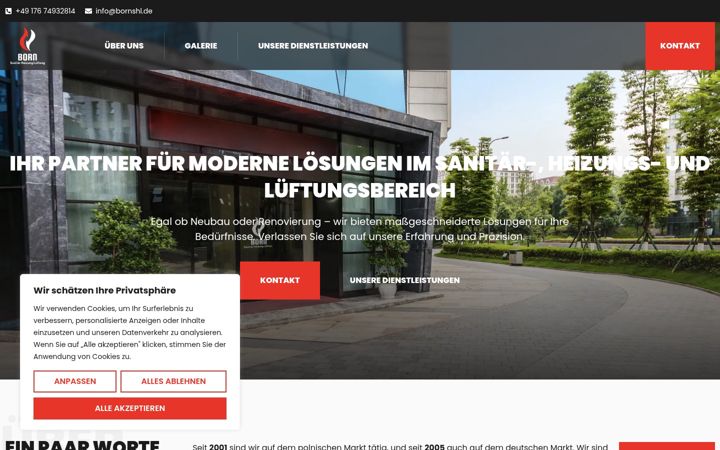 Screenshot of bornshl.de