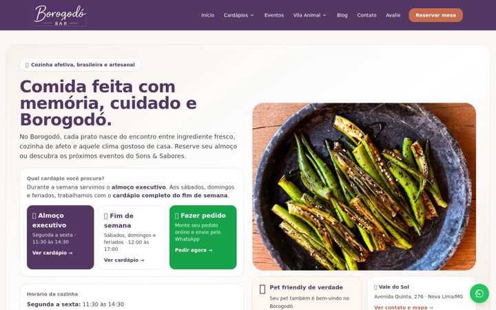 Screenshot of borogodobar.com.br