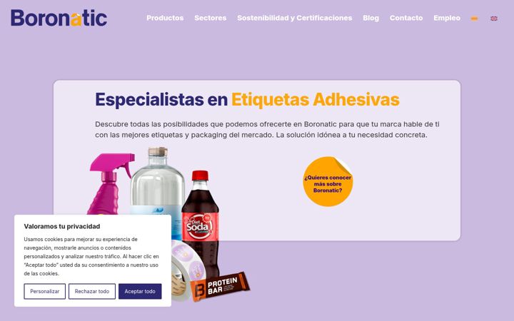 Screenshot of boronatic.com