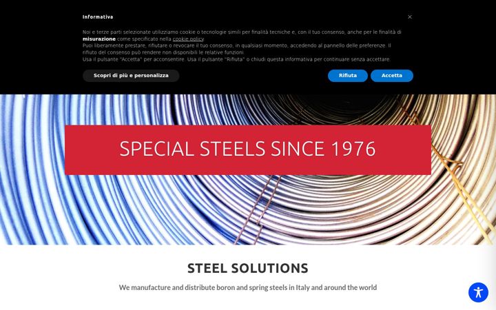 Screenshot of boronsteel.it