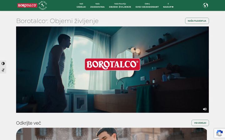 Screenshot of borotalco.si