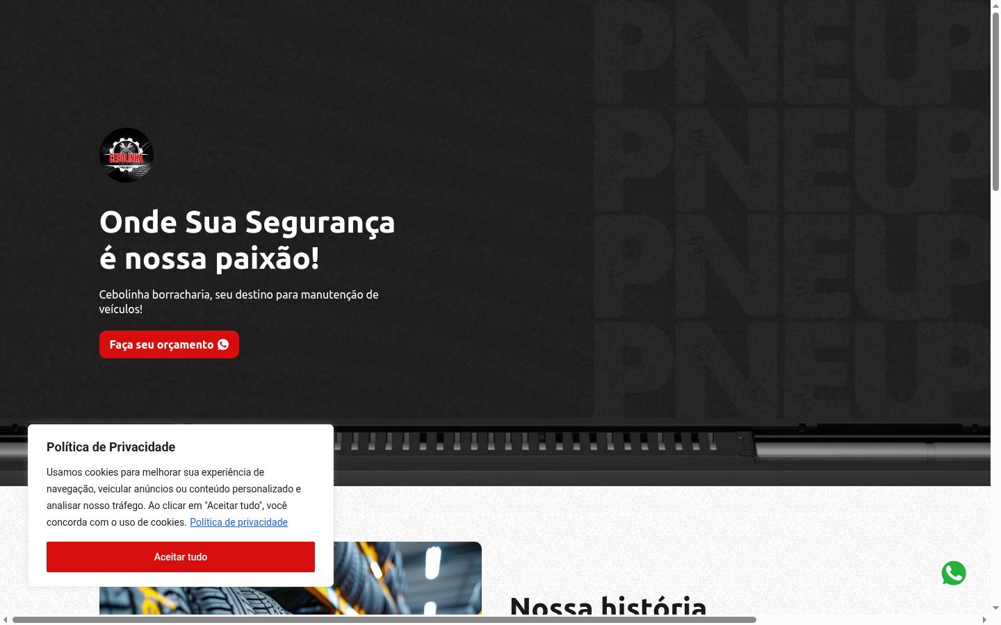 Snimka zaslona bannera za privolu prikazanog prije bilo kakve interakcije