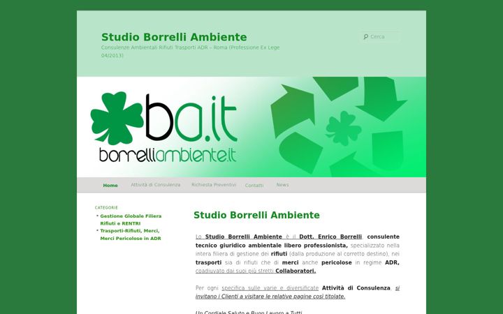Screenshot of borrelliambiente.it