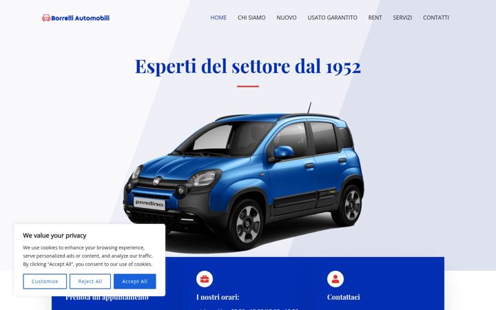 Screenshot of borrelliautomobili.it