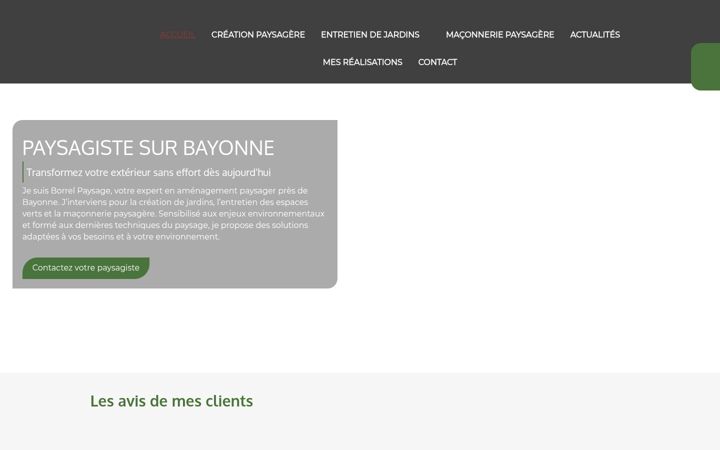 Screenshot of borrelpaysage.fr