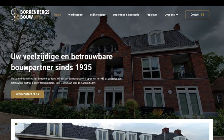 Screenshot von borrenbergsbouw.nl