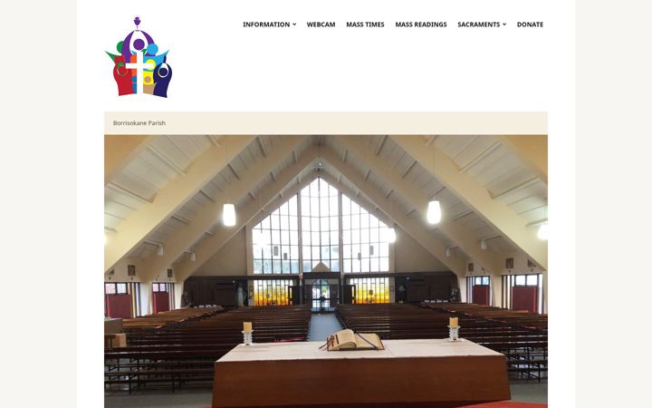 Screenshot of borrisokaneparish.ie