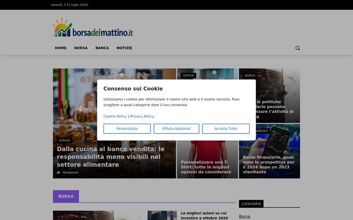 Screenshot of borsadelmattino.it