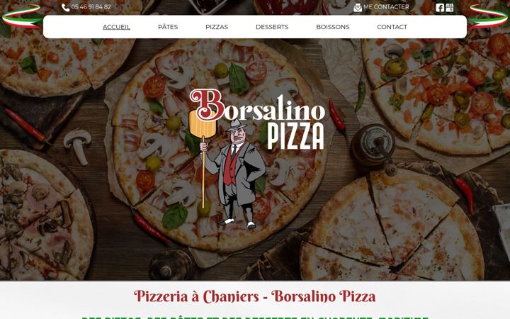 Screenshot του borsalino-pizza.fr