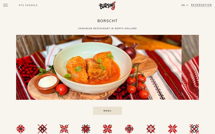Screenshot of borscht.nl