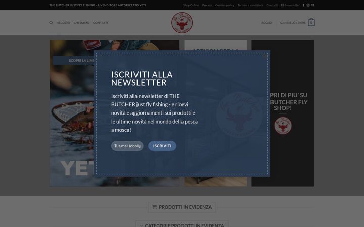 Screenshot of borsecacciapescanautica.it