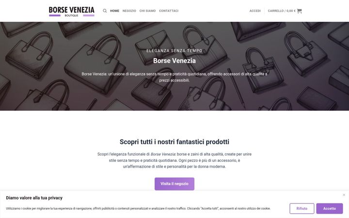 Screenshot του borsevenezia.it