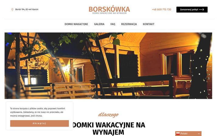 Snímek obrazovky borskowka.pl
