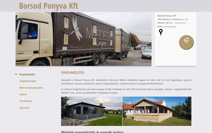 Screenshot of borsod-ponyva.hu
