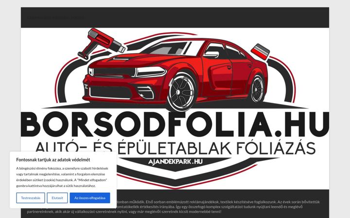 Screenshot of borsodfolia.hu