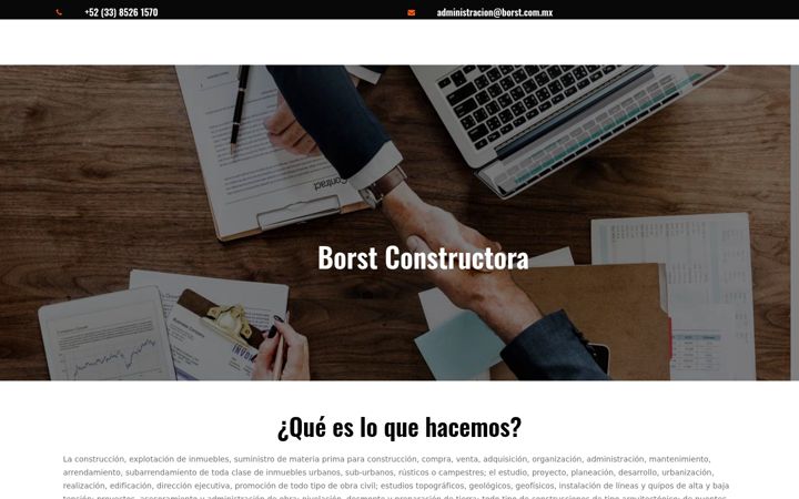 Screenshot of borst.com.mx