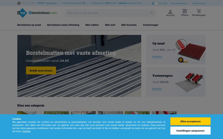 Screenshot of borstelmat.com