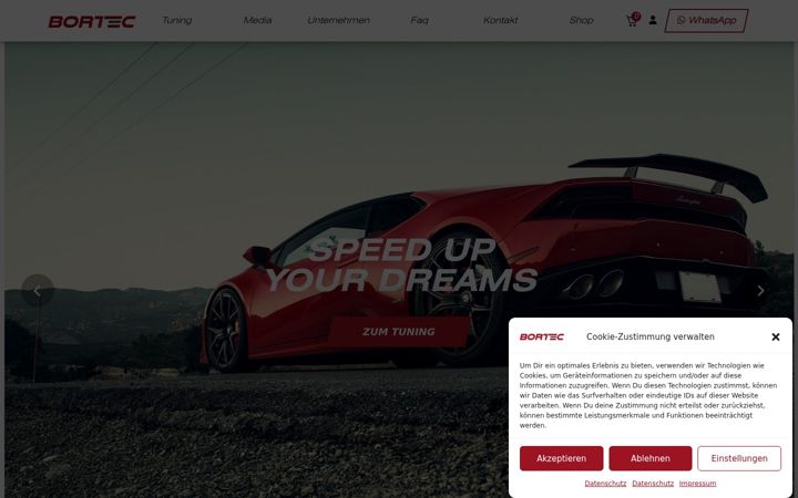 Screenshot of bortec-tuning.de