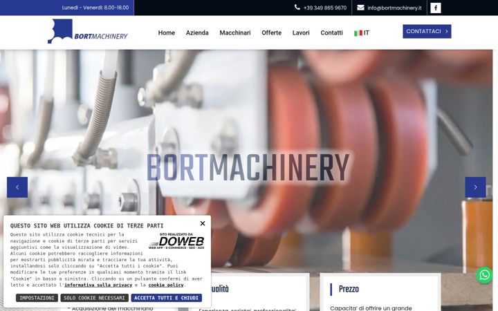 Screenshot of bortmachinery.it