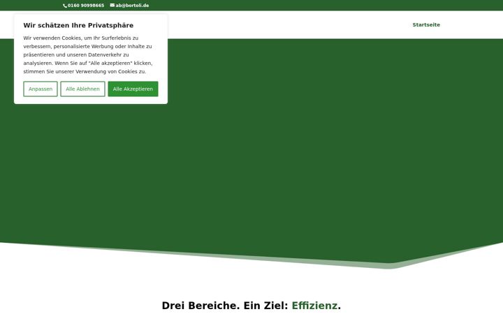 Screenshot of bortoli.de