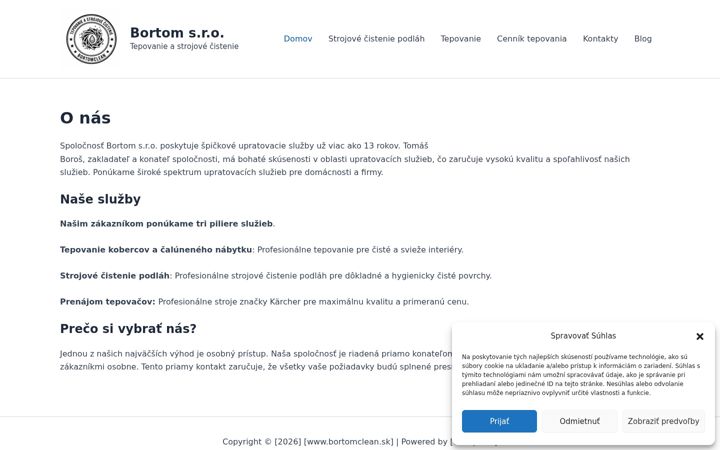 Screenshot of bortomclean.sk