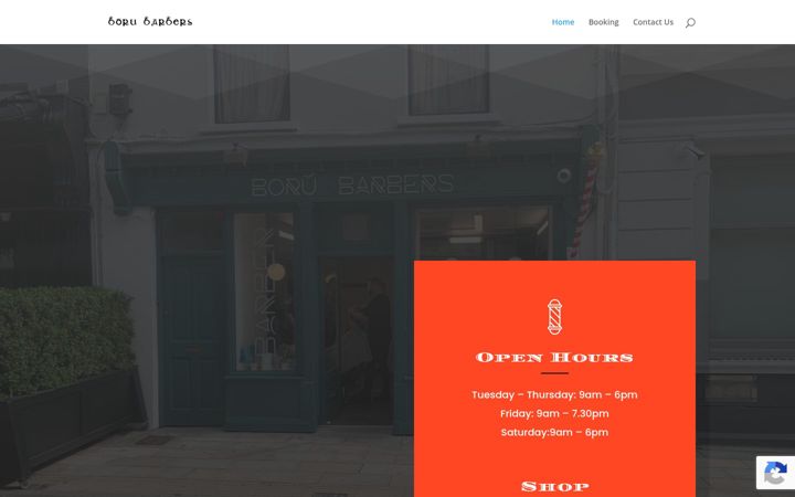 Skärmbild av borubarbers.ie