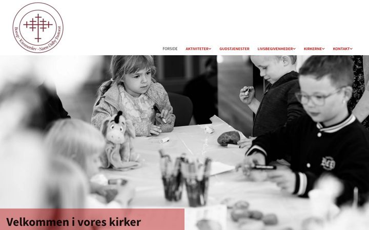 Screenshot of borupkirke.dk