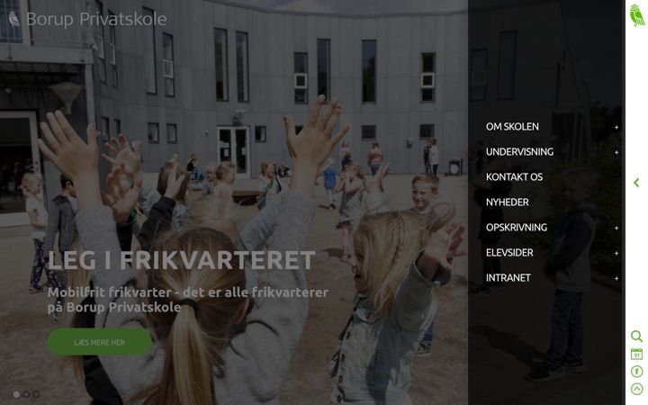 Screenshot of borupprivatskole.dk