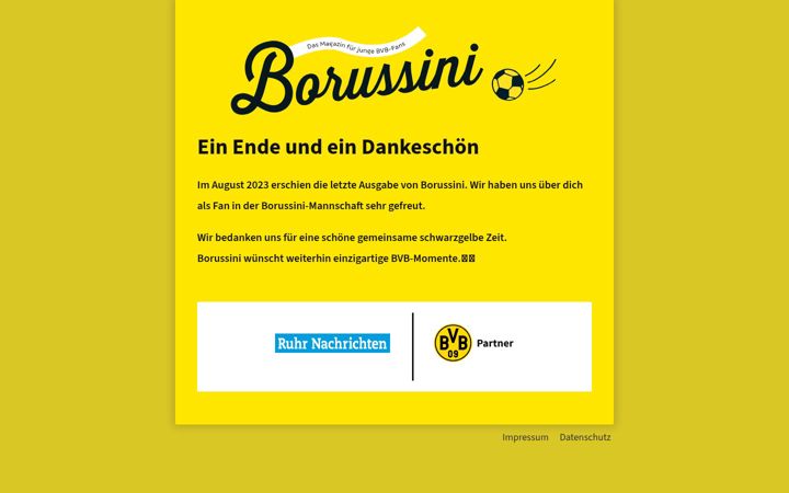 Screenshot of borussini.de