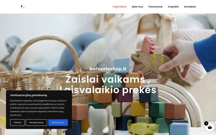 Screenshot of boruzeleshop.lt