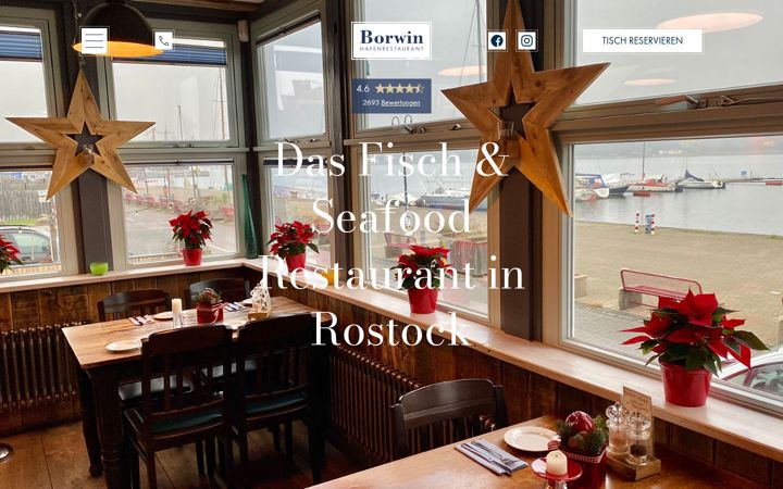 Екранна снимка на borwin-hafenrestaurant.de