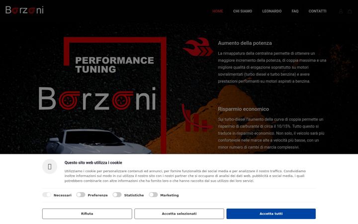 Screenshot of borzonituning.it