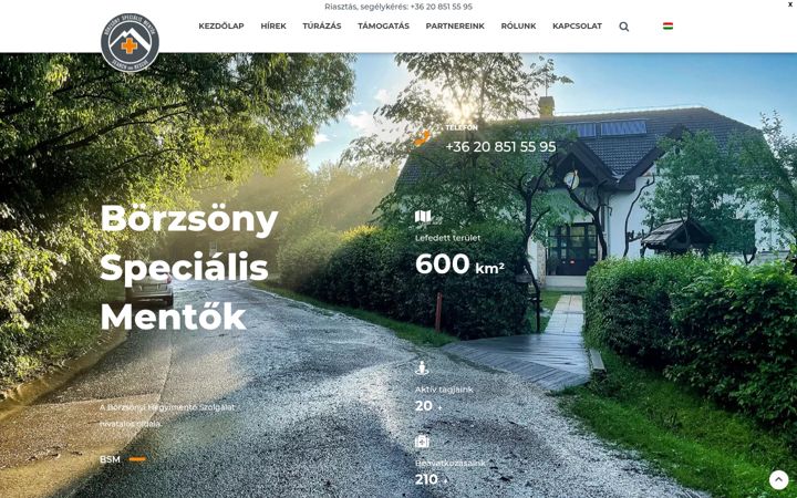 Screenshot of borzsonymentok.hu