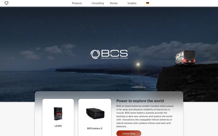 Screenshot of bos-ag.com