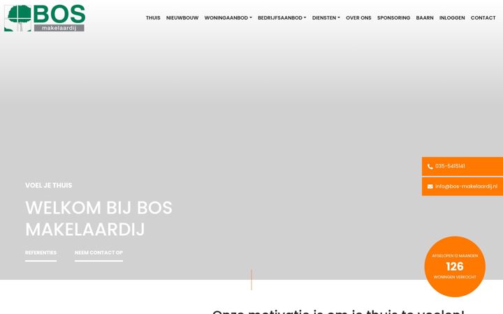 Screenshot of bos-makelaardij.nl