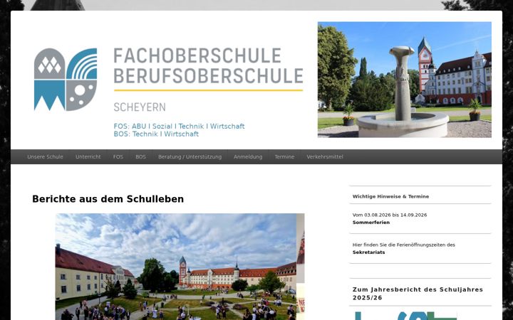 Екранна снимка на bos-scheyern.de