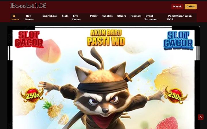 Screenshot of bos-slot168.com